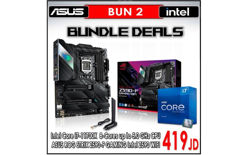 Upgrade PC Bundle (BUN 2) 11Gen Intel Core i7 11700K Processor BOX + ASUS ROG STRIX Z590-F GAMING Intel Z590 WIFI M.B