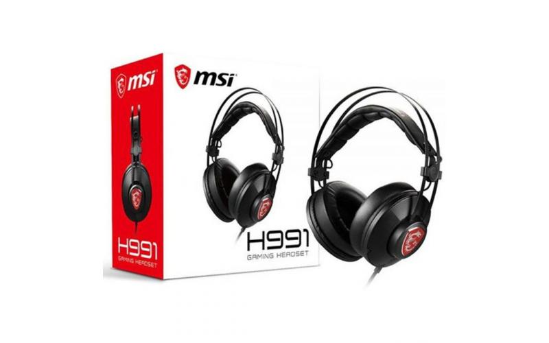 MSI H991 Gaming Headset with Microphone 3.5mm Connector Noise Cancelling Microphone on/off Switch