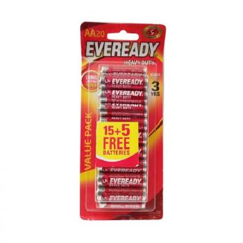 Eveready AA Batteries Heavy Duty ( 15+ 5 Free )