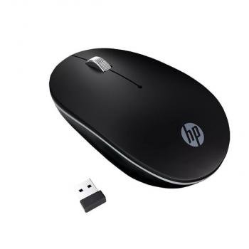 HP S1500 1600 DPI Optical USB 2.4GHz Silent Mute Wireless Black Mouse w/ Battery