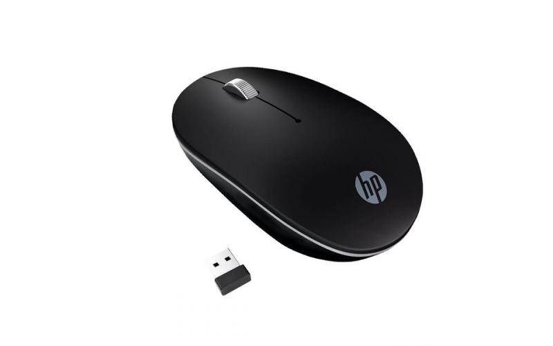 HP S1500 1600 DPI Optical USB 2.4GHz Silent Mute Wireless Black Mouse w/ Battery