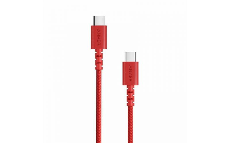 Anker PowerLine Select+ USB-C To USB-C 3ft / 0.9m Red A8032H91