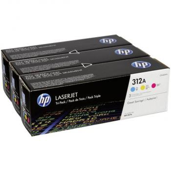 HP 410X Cyan+Magnta+Yellow Original LaserJet Toner Cartridge ( CF252XM) (Original)