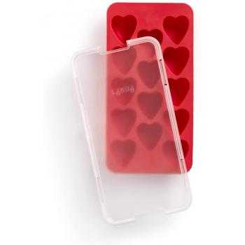 Lekue Heart Ice Cube Tray Red