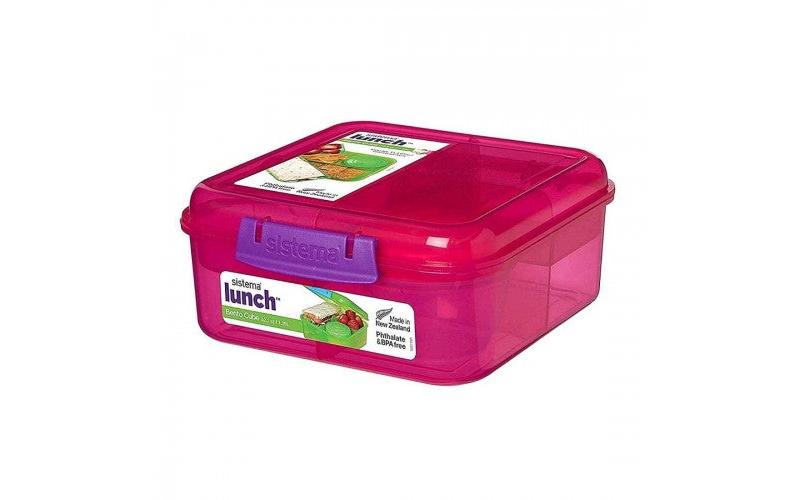 Sistema Bento Cube Lunch 1.25L, Assorted Colors
