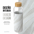 Quokka Glass Bottle 660 Ml White Stone