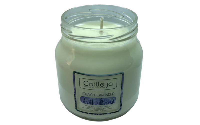 Cattleya Soy Wax Candles Large Jar French Lavender