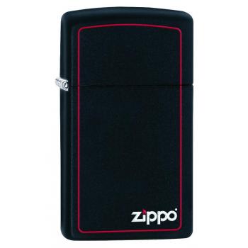 Zippo 1618Zb Black Matte with Red Border