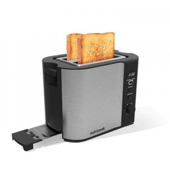 Nutricook 2 Slice Stainless Steel LED Digital Toaster 800W
