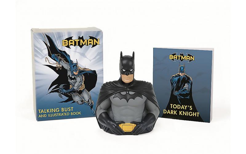 Batman Talking Bust and Illustrated Book
