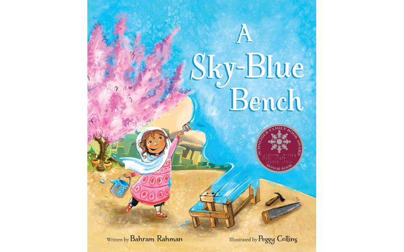 A Sky-blue Bench