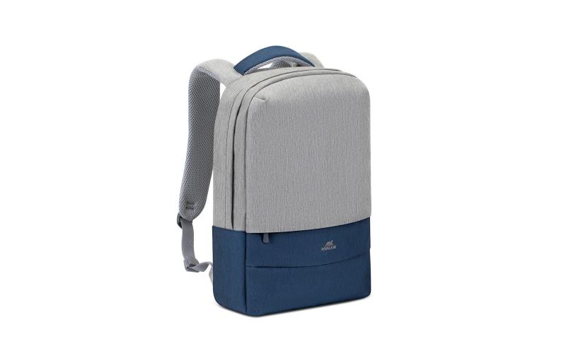 Rivacase: Prater Laptop Backpack 15.6 - Grey/Dark Blue