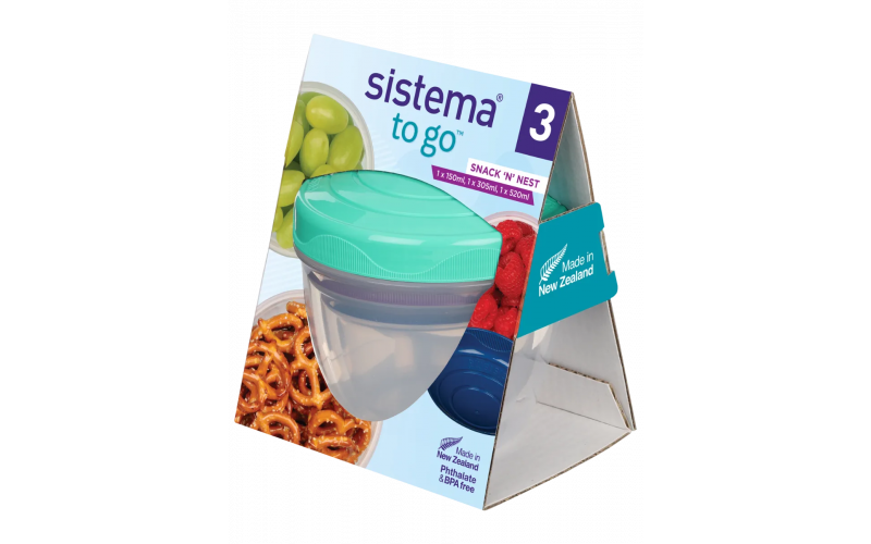 Sistema Snack N Nest 3 Pack To Go Inner