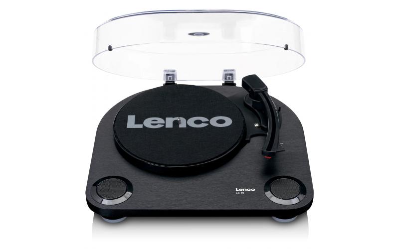 LENCO LS-40 Turntable With BUILT-IN Speakers - Black