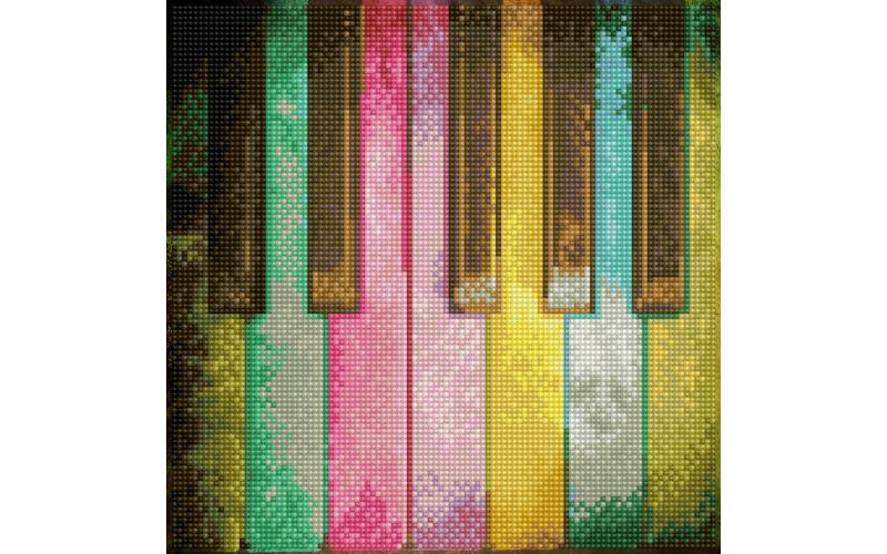 Diamond Dotz - Piano Rainbow With Frame