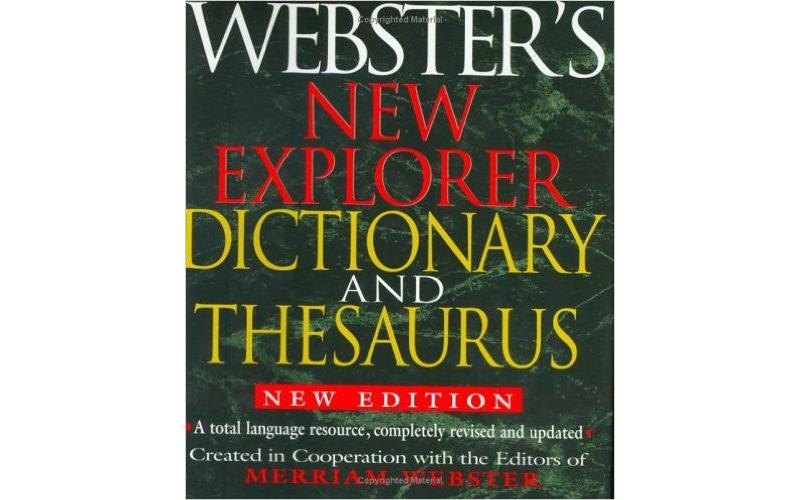 Webster\'s New Explorer Dictionary And Thesaurus