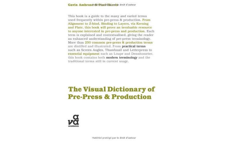 The Visual Dictionary of Pre-Press and Production (Visual Dictionaries)