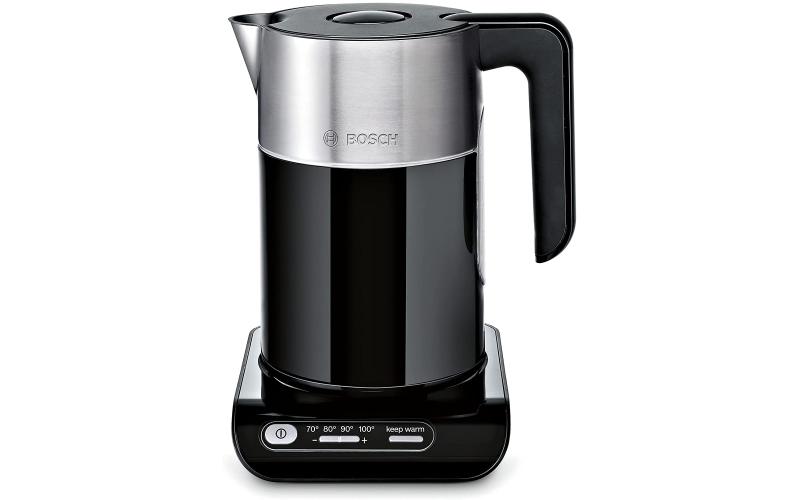 Bosch Kettle With Stainless Steel, 1.5 L, 2400W (Black)