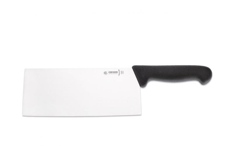 Giesser Chinese Style Cleaver, Black Handle, 21 cm