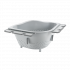 Metaltex Plastic Adjustable Over The Corner Colander, 25X25 Cm