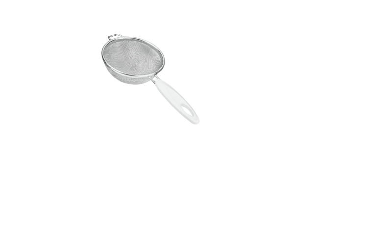 Metaltex Stainless Steel Strainer Fine Mesh, Label, 10 Cm