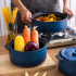 D.Fire  Ceramic Casserole Blue