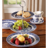 Churchill Blue Willow Mint Cake Stand 3 Tier Plain Box