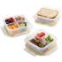 Komax Biokips Square Food Storage Container With Separator, 700 ml