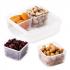 Komax Biokips Square Food Storage Container With Separator, 700 ml