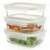 Komax Oven Glass Rectangular Food Storage Container, 640 ml