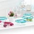 Komax Ice Glass Premium Rectangular Food Storage Container, 820 ml (Mint)