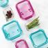 Komax Ice Glass Premium Rectangular Food Storage Container, 820 ml (Mint)