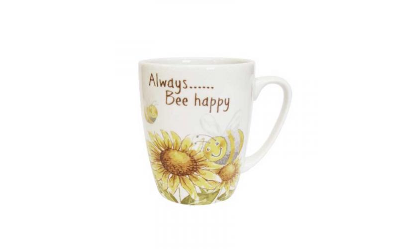 Churchill Ray Of Sunshine Oak Mug Always Bee Happy, 400 ml