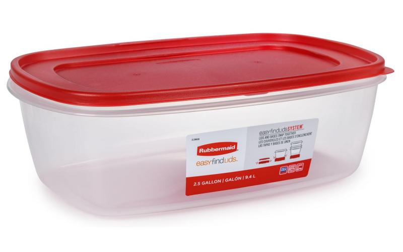 Rubbermaid Easyfindlids Food Storage Container, 9.4 L