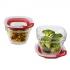 Rubbermaid Easy Find Lids Glass Food Storage Container, 946 ml, Racer Red