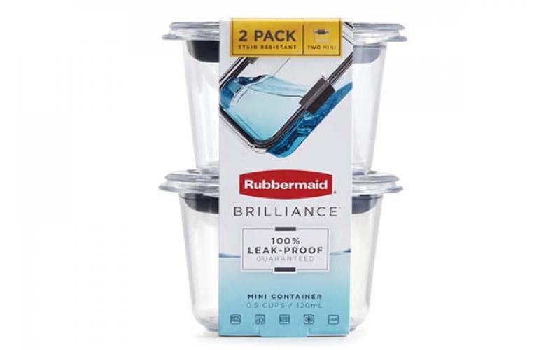 Rubbermaid Brillianceâ„¢ Food Storage Containers, 118 ml (2 Pack)