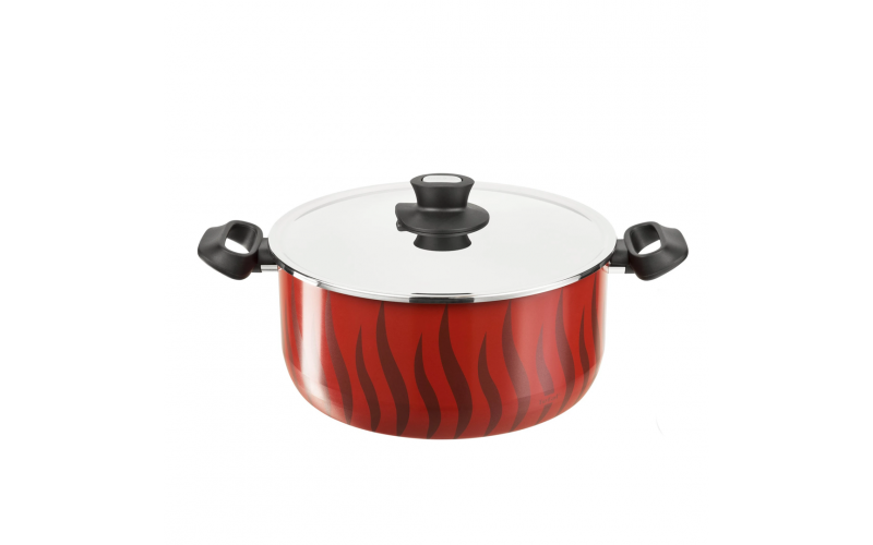Tefal Dutch Oven 28+Lid S/S-New Tempo Flame