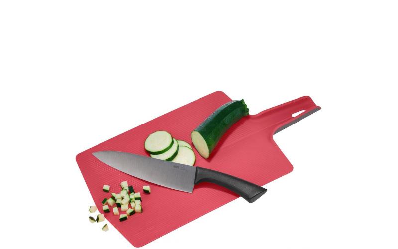 GEFU Folding Chopping Board Lavos, Raspberry Red
