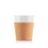 Bodum Bistro 2 Pcs Porcelain Mug with Cork Sleeve 0.3l, Cork