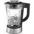 Black+Decker 1200W 1.7L High Power Premium Blender with Glass Jar, Black/Silver