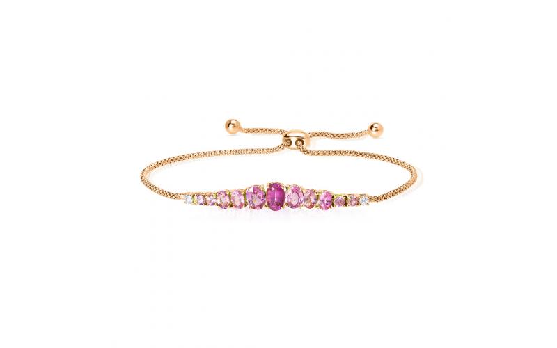 Shades of Pink Adjustable Bracelet