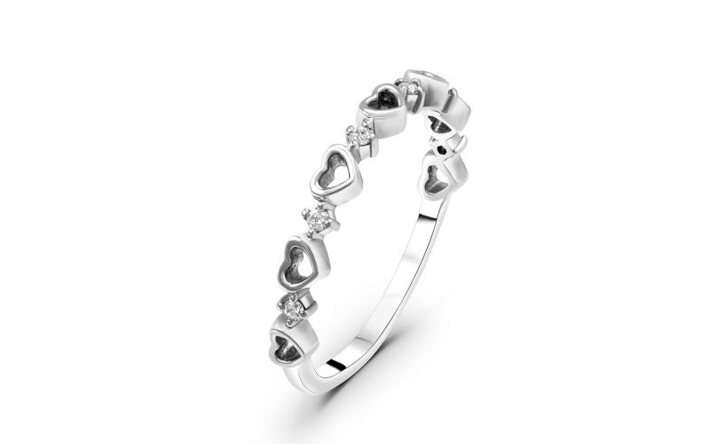 Stackable Dainty Heart Ring