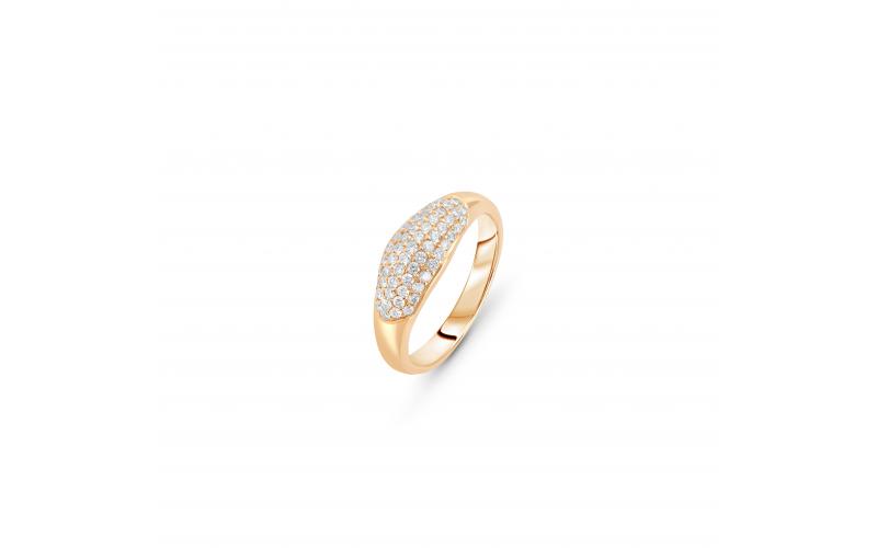 Diamond Pinky Ring