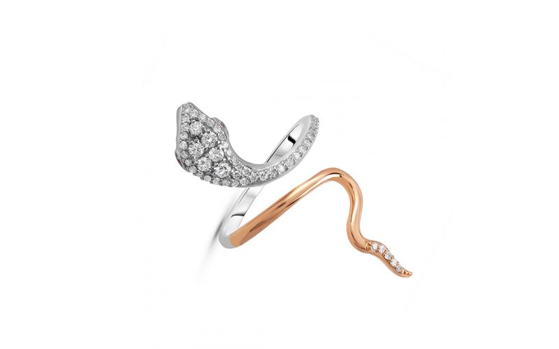Snake Two-Tone Ring