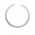 Black Diamond Tennis Necklace in Rose Gold