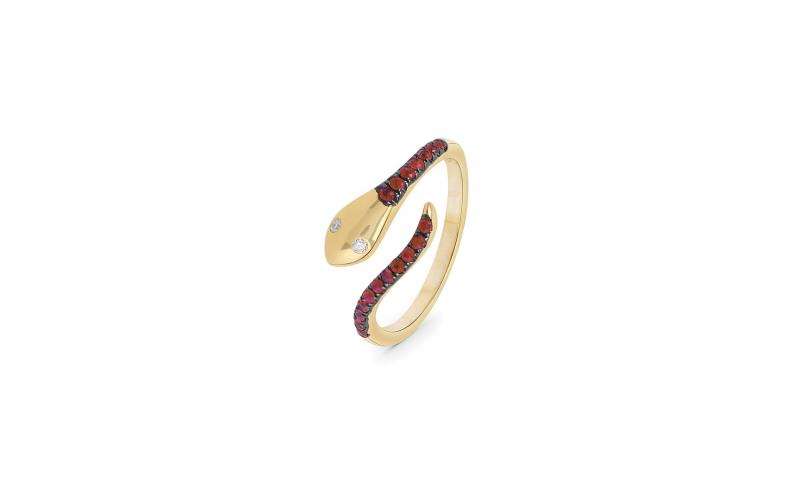 Snake Mini-Ring in Ruby