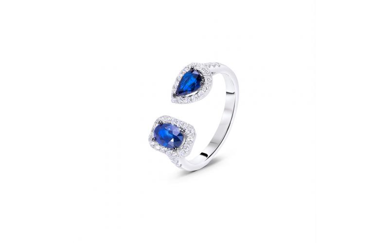 Open Ring in Sapphire