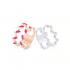 Two-in-one Scattered Ring in Ruby and White Diamonds