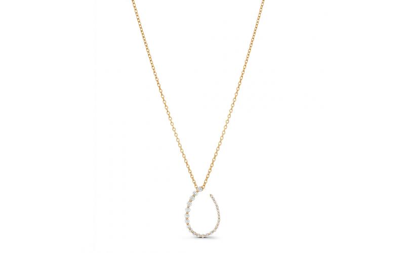Dainty Pendant in White Diamonds