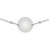 Round Engravable Bracelet in White Gold